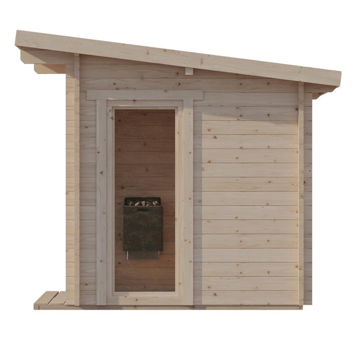 SaunaLife Garden-Series Model G4 6-7 Person Outdoor Home Sauna Kit