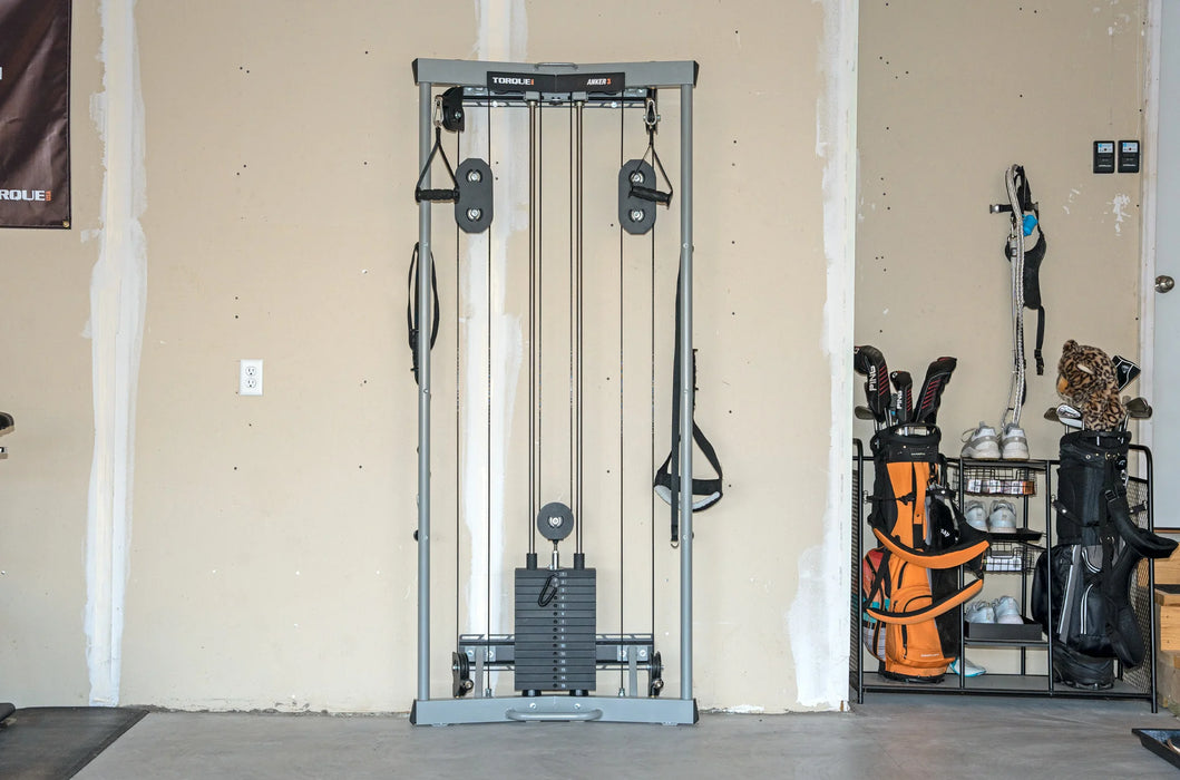 Torque High Squat Rack - Space Saving Strength Home Gym Package