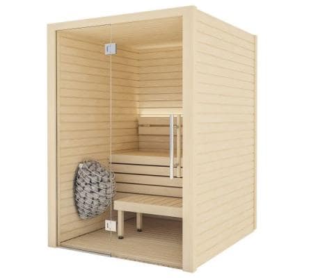 Auroom Cala 2-4 Person Glass Indoor Cabin Sauna