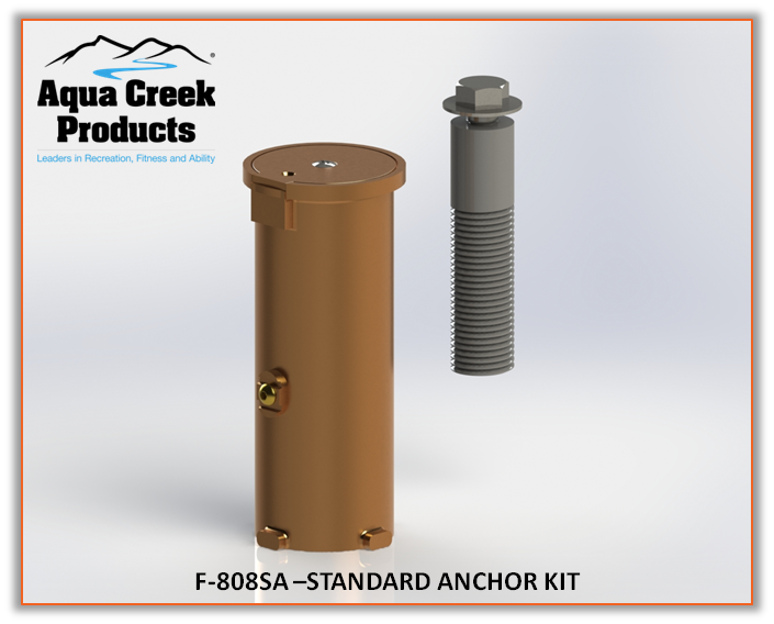 Aqua Creek Revolution & Mighty Series Anchor Kit For Concrete Deck Applications