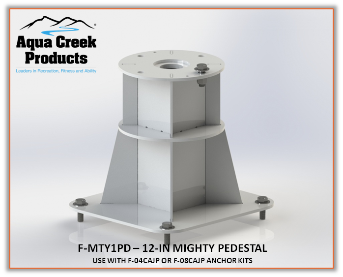 Aqua Creek 12″ Tall Mighty Pedestal (Requires Pro Series Anchor Kit)