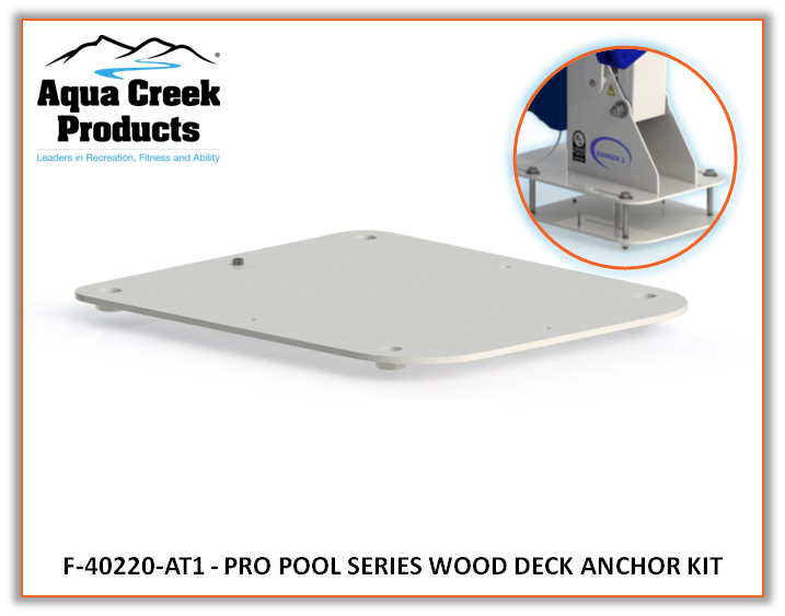 Aqua Creek F-40220-AT1 Pro Series Wood Deck Anchor Kit