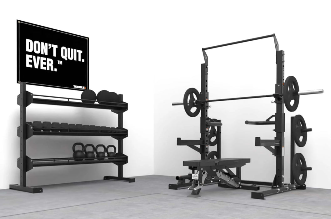 Torque Short Squat Rack - Ultimate Freeweight Home Gym Package