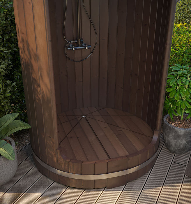 SaunaLife Model R3 Outdoor Barrel Shower Kit