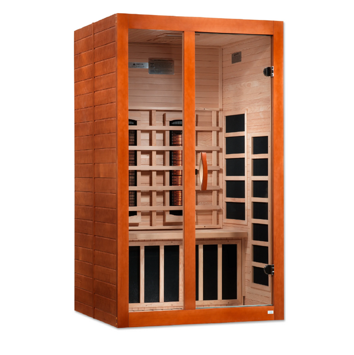 Dynamic Sauna Santiago 2-Person Full Spectrum  Near Zero EMF (Under 2MG) FAR Infrared Sauna (Canadian Hemlock)