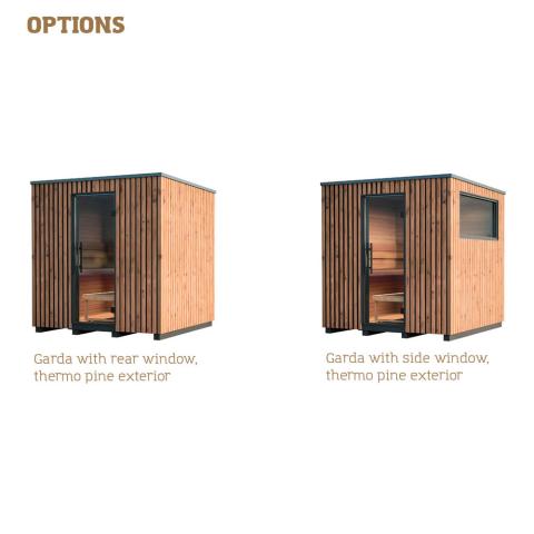 Auroom Garda 4-6 Person Essential Outdoor Sauna | Thermo-Pine