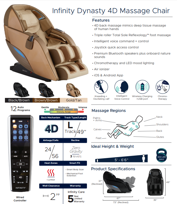 Infinity Dynasty 4D Massage Chair