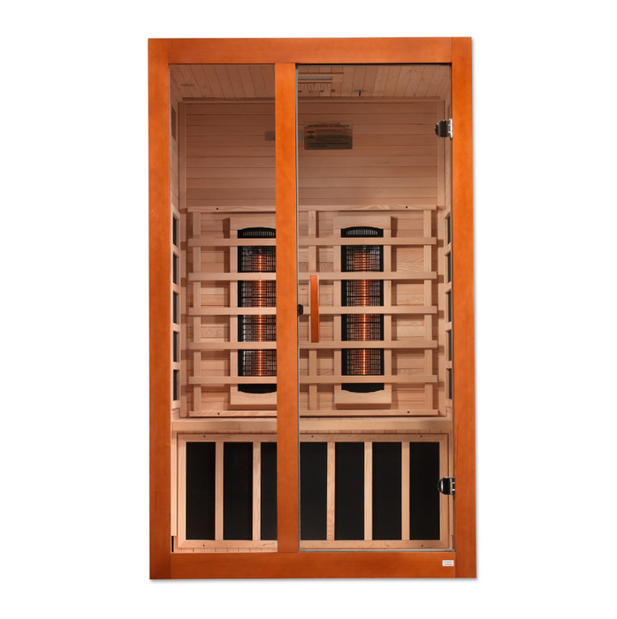 Dynamic Sauna Santiago 2-Person Full Spectrum  Near Zero EMF (Under 2MG) FAR Infrared Sauna (Canadian Hemlock)