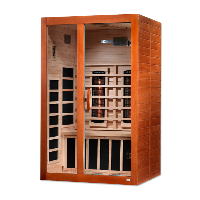 Dynamic Sauna Santiago 2-Person Full Spectrum  Near Zero EMF (Under 2MG) FAR Infrared Sauna (Canadian Hemlock)