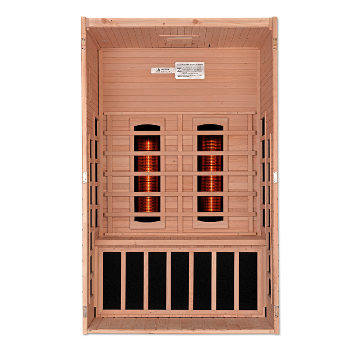 Dynamic Sauna Santiago 2-Person Full Spectrum  Near Zero EMF (Under 2MG) FAR Infrared Sauna (Canadian Hemlock)