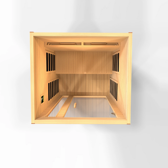 Dynamic Sauna Cardoba 2-Person Full Spectrum  Near Zero EMF (Under 2MG) FAR Infrared Sauna (Canadian Hemlock)