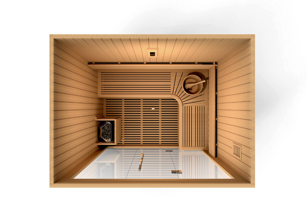 Golden Designs Copenhagen Edition 3-Person Traditional Steam Sauna