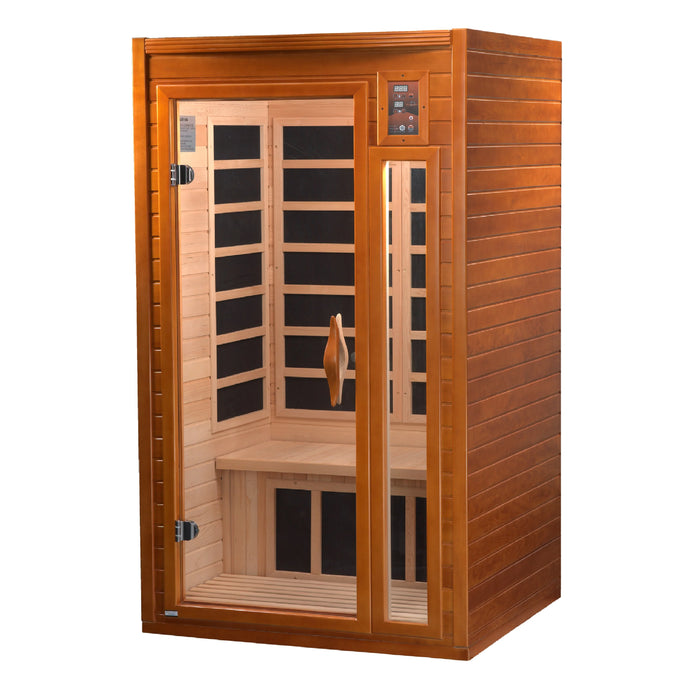 Dynamic Barcelona Elite 1-2-person Ultra Low EMF (Under 3MG) FAR Infrared Sauna (Canadian Hemlock)