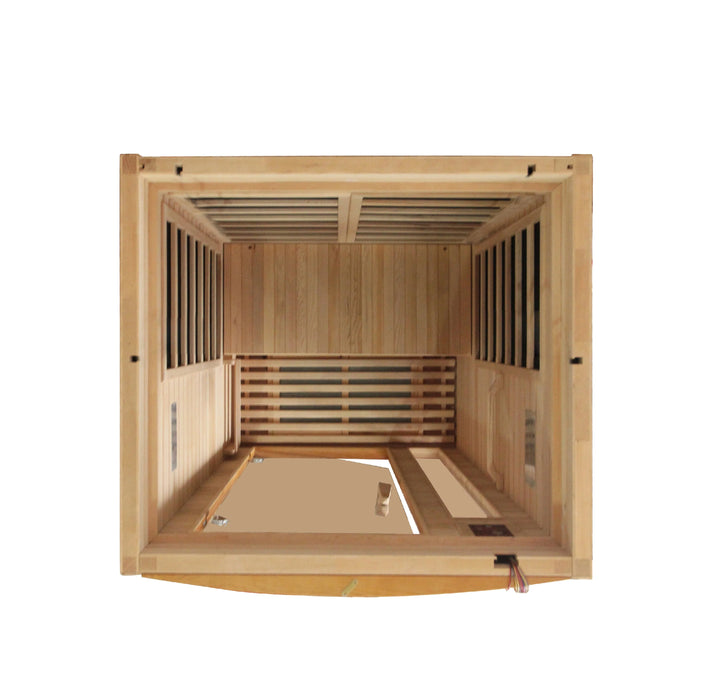 Dynamic Barcelona 1-2-person Low EMF (Under 8MG) FAR Infrared Sauna (Canadian Hemlock)