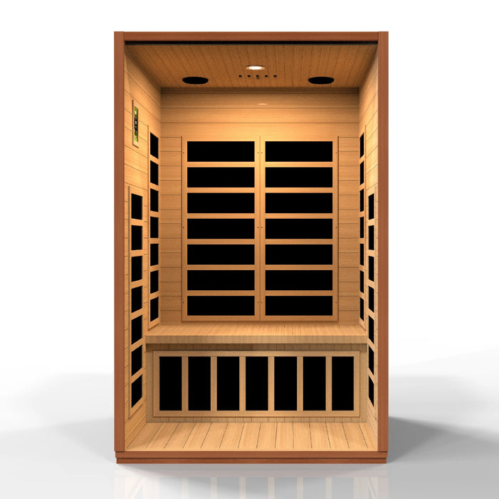 Dynamic Cordoba Elite 2-person Ultra Low EMF (Under 3MG) FAR Infrared Sauna (Canadian Hemlock)