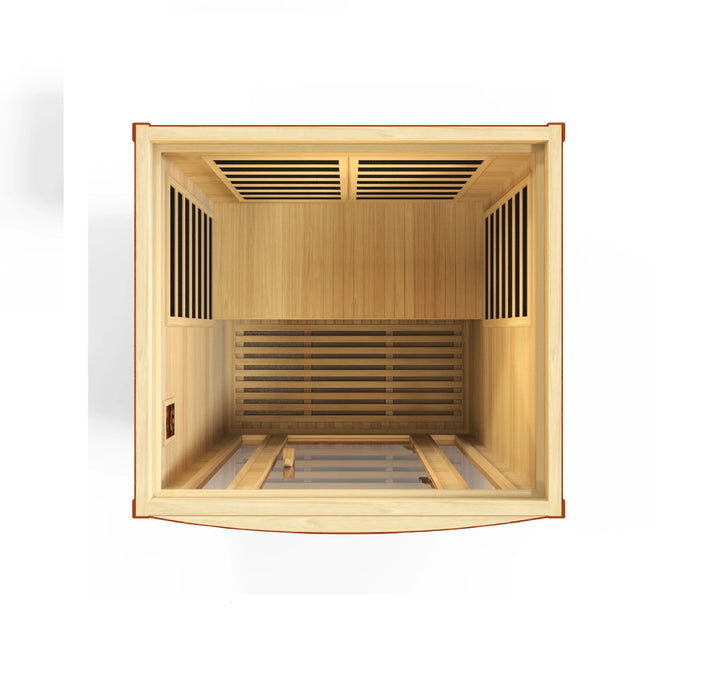 Dynamic San Marino 2-person Low EMF (Under 8MG) FAR Infrared Sauna (Canadian Hemlock)