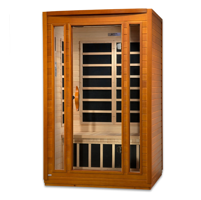 Dynamic San Marino Elite 2-person Ultra Low EMF (Under 3MG) FAR Infrared Sauna (Canadian Hemlock)