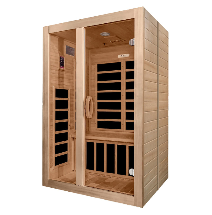 Dynamic Santiago 2-person Low EMF (Under 8MG) FAR Infrared Sauna (Canadian Hemlock)