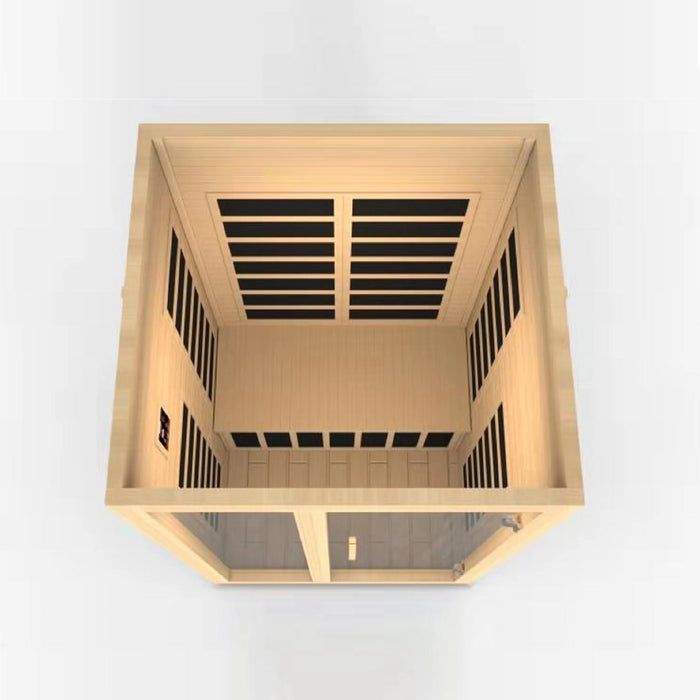 Dynamic Santiago 2-person Low EMF (Under 8MG) FAR Infrared Sauna (Canadian Hemlock)