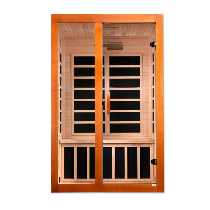 Dynamic Santiago Elite 2-person Ultra Low EMF (Under 3MG) FAR Infrared Sauna (Canadian Hemlock)