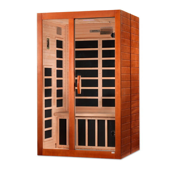 Dynamic Santiago Elite 2-person Ultra Low EMF (Under 3MG) FAR Infrared Sauna (Canadian Hemlock)