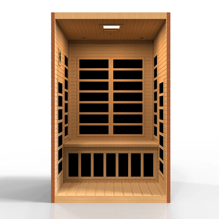 Dynamic Santiago Elite 2-person Ultra Low EMF (Under 3MG) FAR Infrared Sauna (Canadian Hemlock)