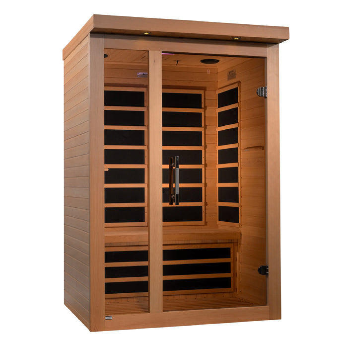 Dynamic Llumeneres 2-person Ultra Low EMF (Under 3MG) FAR Infrared Sauna (Canadian Hemlock)