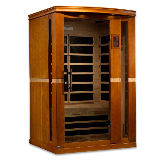 Dynamic Vittoria 2-person Low EMF (Under 8MG) FAR Infrared Sauna (Canadian Hemlock)