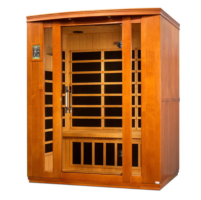 Dynamic Bellagio 3-person Low EMF (Under 8MG) FAR Infrared Sauna (Canadian Hemlock)