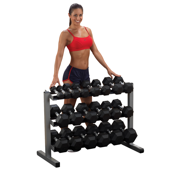 Body-Solid Tools GDR363 Three Tier Dumbbell Rack