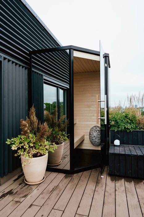 Haljas Houses Hele Glass Mini Outdoor Sauna