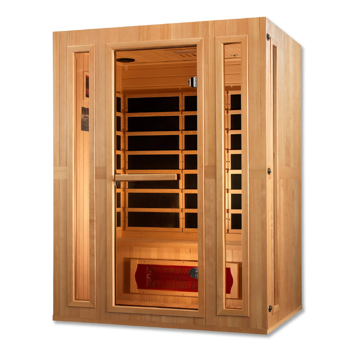 Maxxus Trinity Dual Tech 3-person Low EMF FAR Infrared Sauna (Canadian Hemlock)