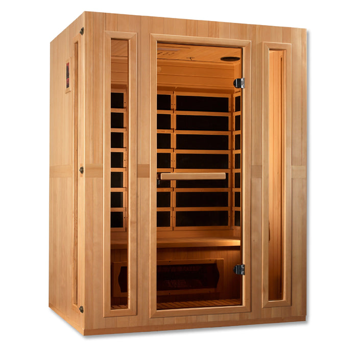 Maxxus Trinity Dual Tech 3-person Low EMF FAR Infrared Sauna (Canadian Hemlock)