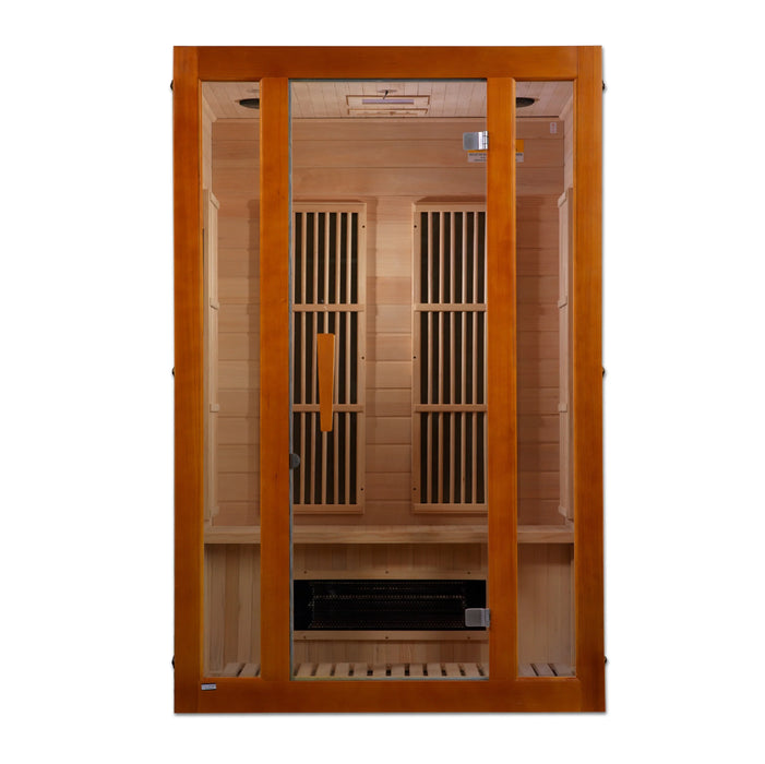 Maxxus Aspen Dual Tech 2 person Low EMF FAR Infrared Sauna (Canadian Hemlock)