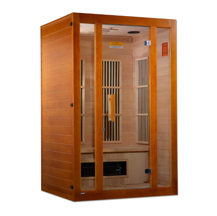 Maxxus Aspen Dual Tech 2 person Low EMF FAR Infrared Sauna (Canadian Hemlock)