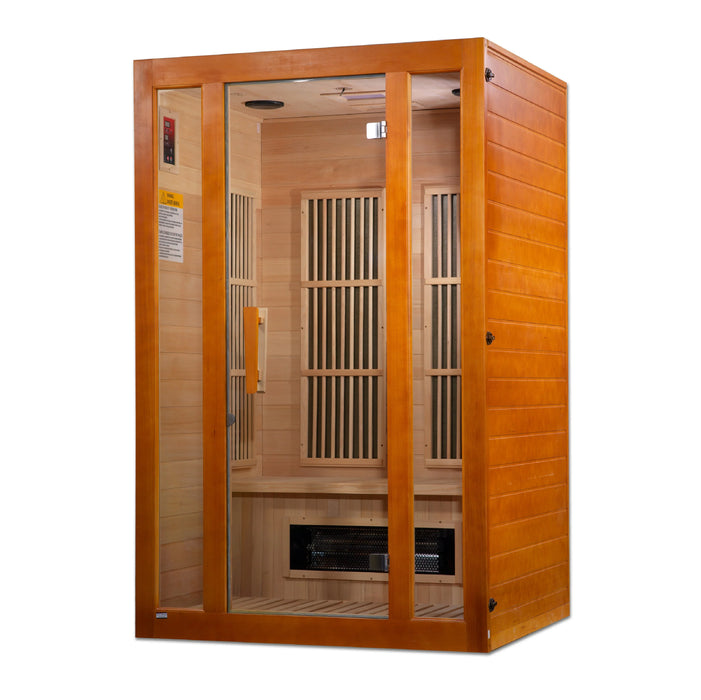 Maxxus Aspen Dual Tech 2 person Low EMF FAR Infrared Sauna (Canadian Hemlock)