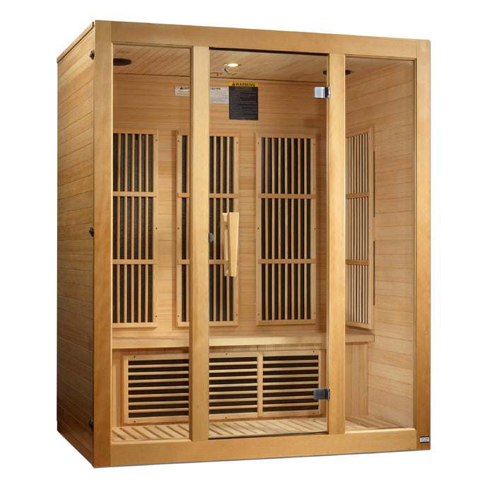 Maxxus Bellevue 3-person Low EMF FAR Infrared Sauna (Canadian Hemlock)