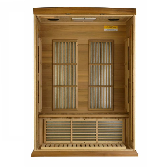 Maxxus 2-Person Near Zero EMF (Under 2MG) FAR Infrared Sauna (Canadian Red Cedar)