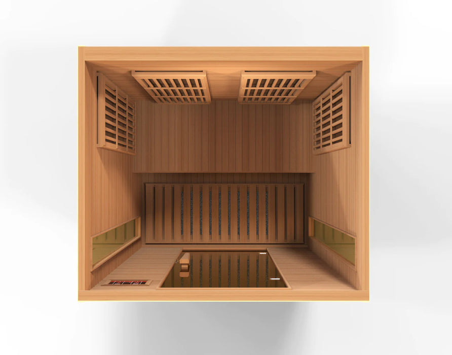 Maxxus 2-person Low EMF FAR Infrared Sauna (Canadian Red Cedar)