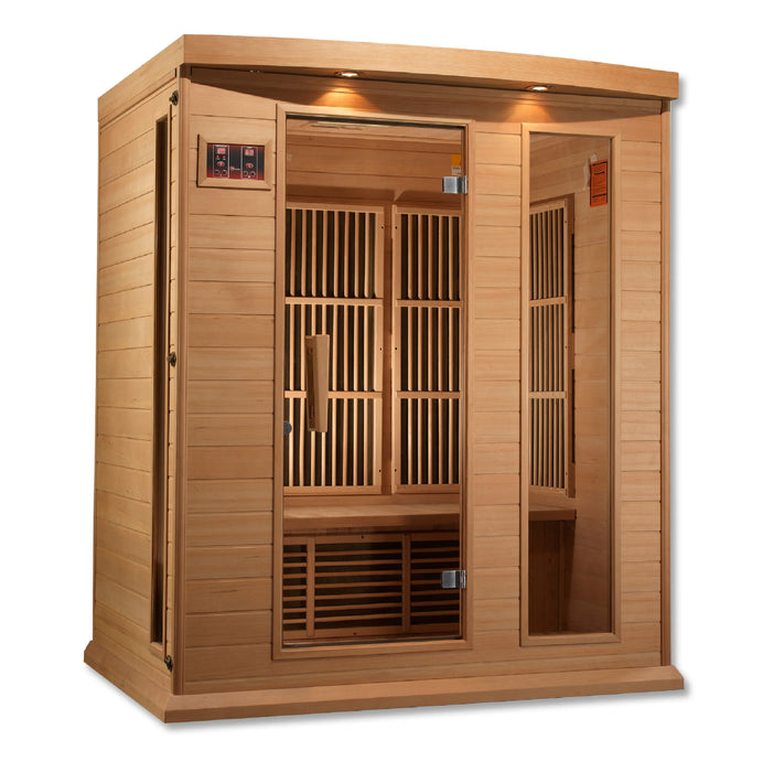 Maxxus 3-person Low EMF FAR Infrared Sauna (Canadian Hemlock)