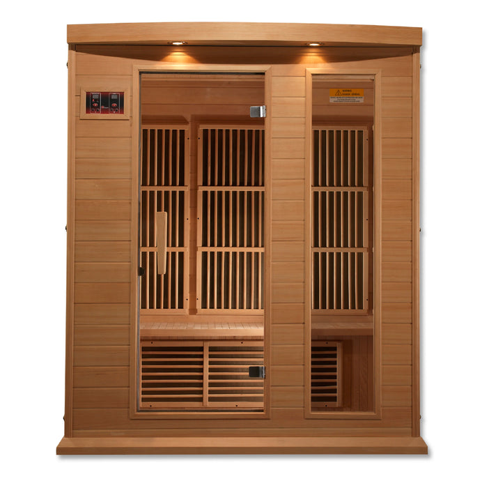 Maxxus 3-person Low EMF FAR Infrared Sauna (Canadian Hemlock)