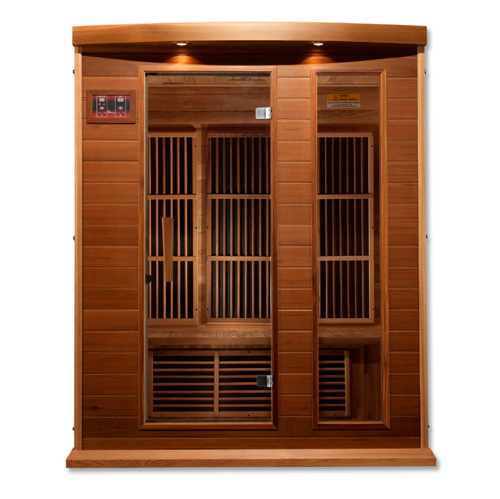 Maxxus 3-Person Near Zero EMF (Under 2MG) FAR Infrared Sauna (Canadian Red Cedar)