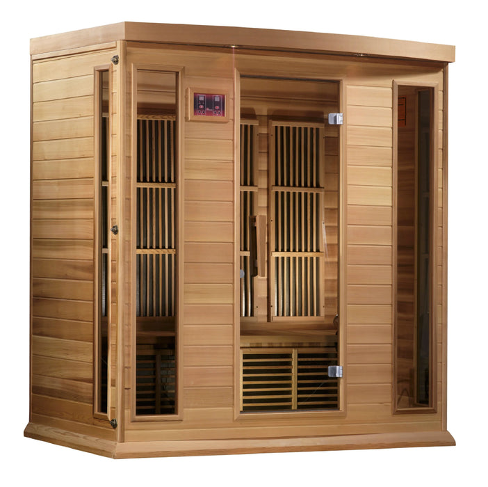 Maxxus 4-person Low EMF FAR Infrared Sauna (Canadian Red Cedar)