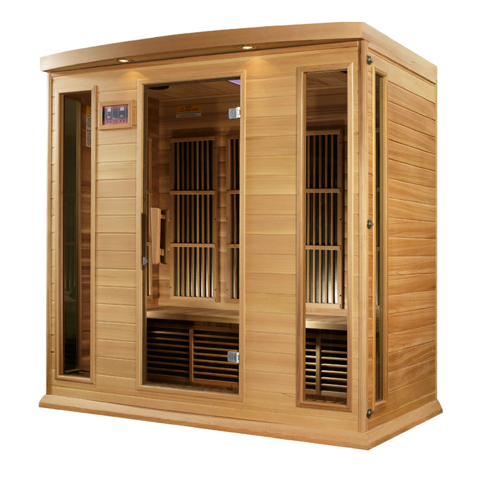 Maxxus 4-person Low EMF FAR Infrared Sauna (Canadian Red Cedar)