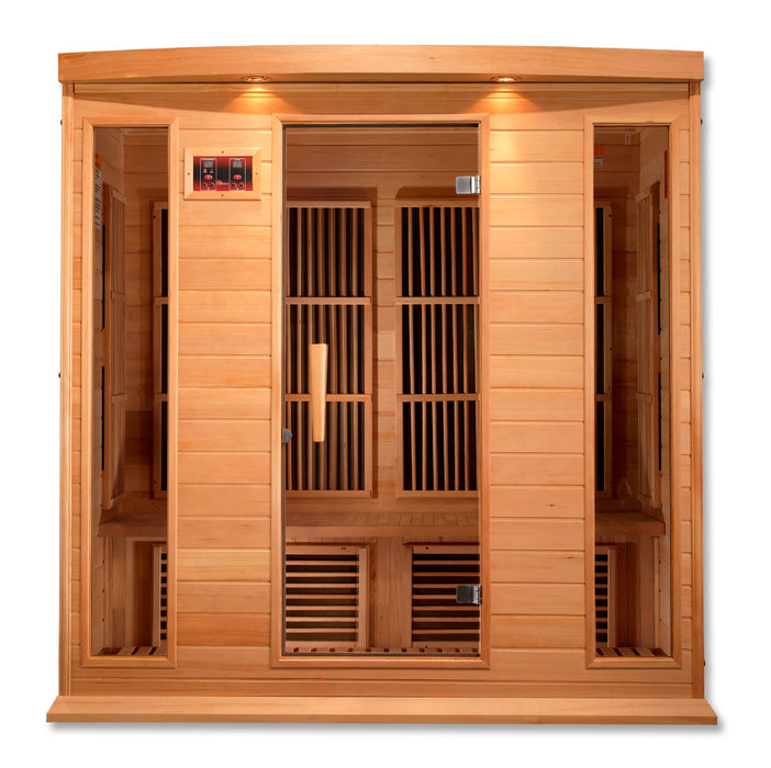 Maxxus 4-person Low EMF FAR Infrared Sauna (Canadian Hemlock)