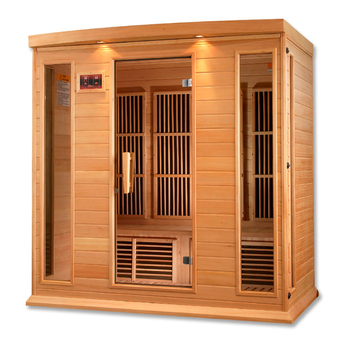 Maxxus 4-person Low EMF FAR Infrared Sauna (Canadian Hemlock)