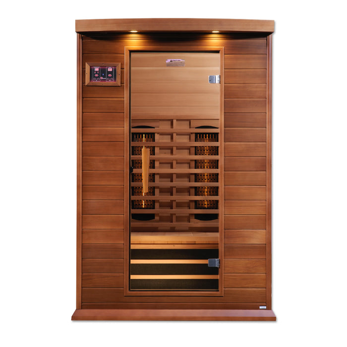 Maxxus 2-Person Full Spectrum  Near Zero EMF (Under 2MG) FAR Infrared Sauna (Canadian Red Cedar)