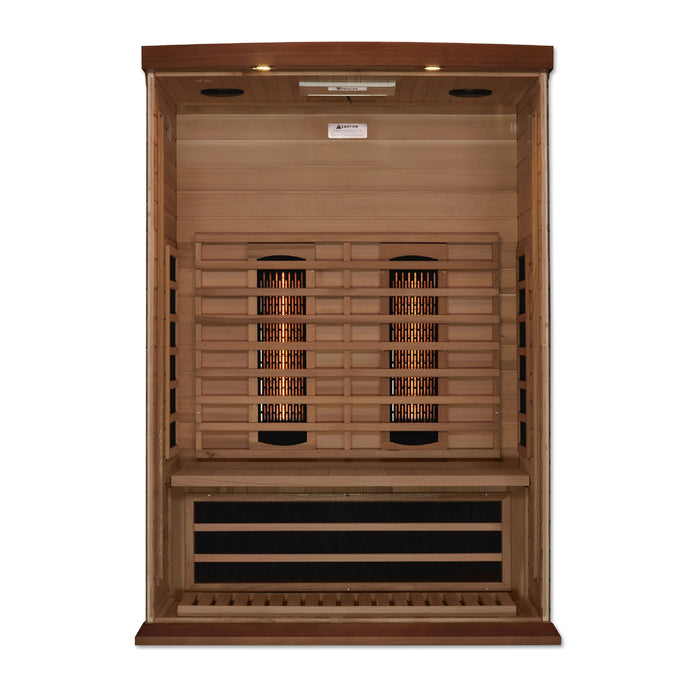 Maxxus 2-Person Full Spectrum  Near Zero EMF (Under 2MG) FAR Infrared Sauna (Canadian Red Cedar)