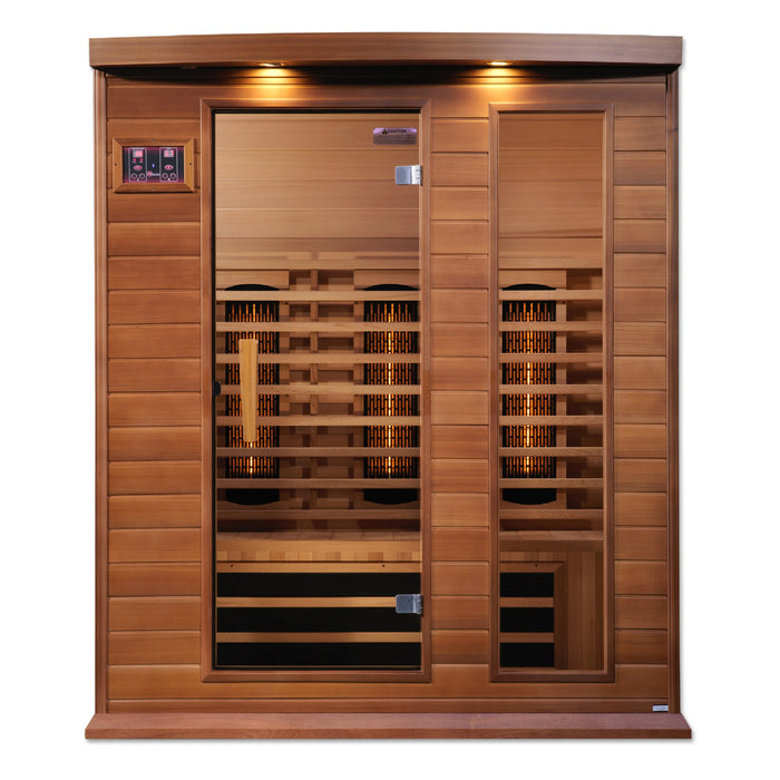 Maxxus 3-Person Full Spectrum  Near Zero EMF (Under 2MG) FAR Infrared Sauna (Canadian Red Cedar)