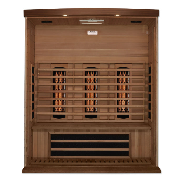 Maxxus 3-Person Full Spectrum  Near Zero EMF (Under 2MG) FAR Infrared Sauna (Canadian Red Cedar)